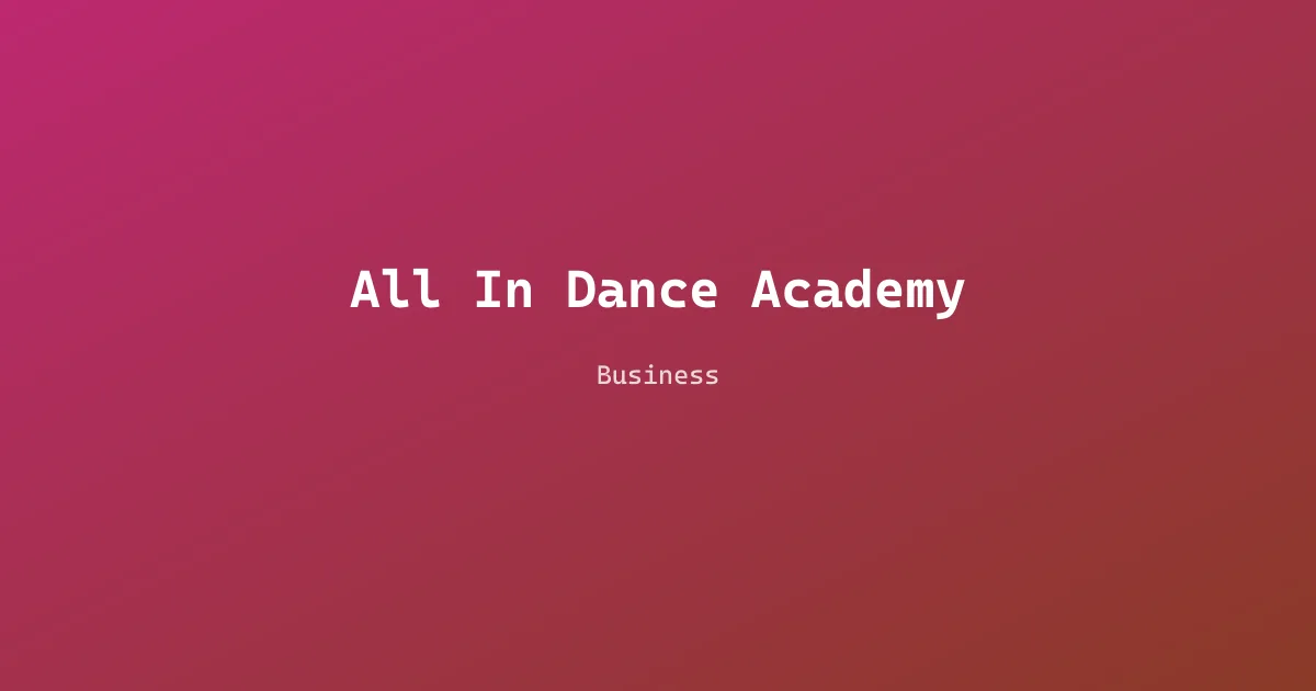 All In Dance Academy