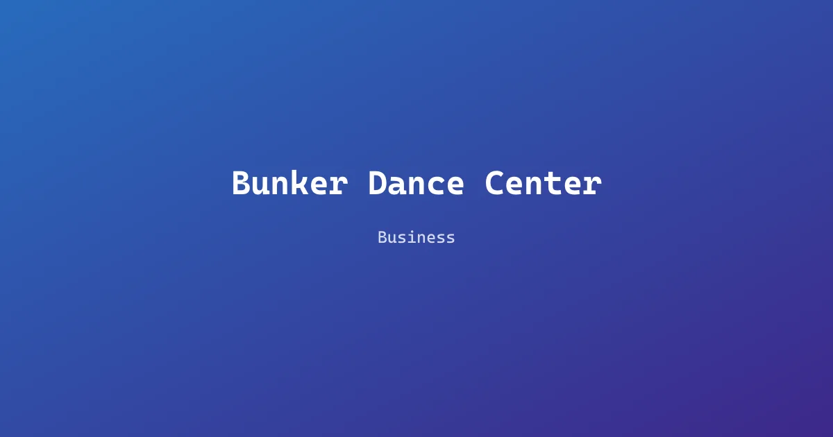 Bunker Dance Center