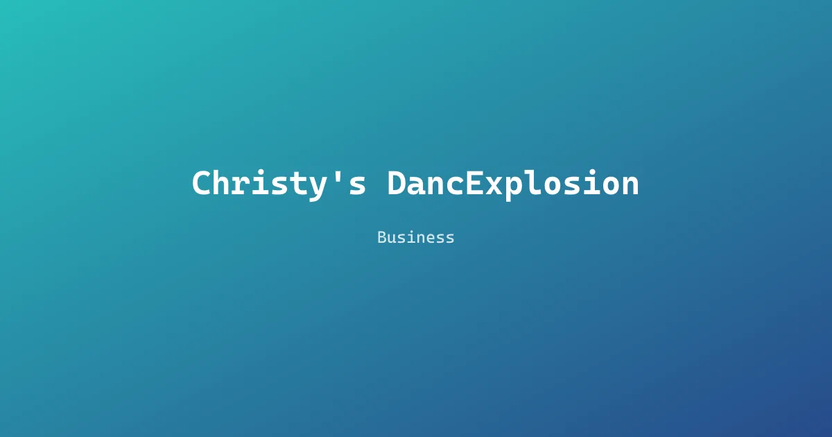 Christy's DancExplosion