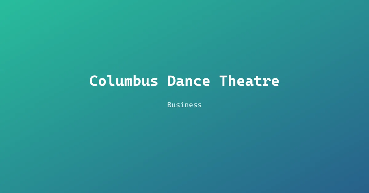 Columbus Dance Theatre
