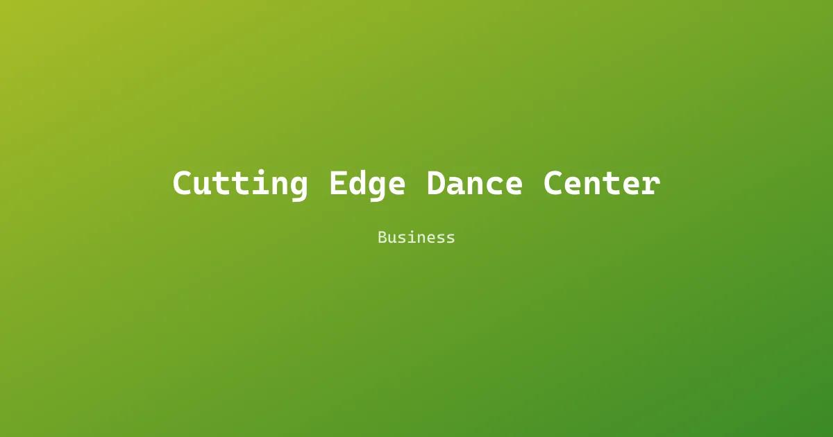 Cutting Edge Dance Center