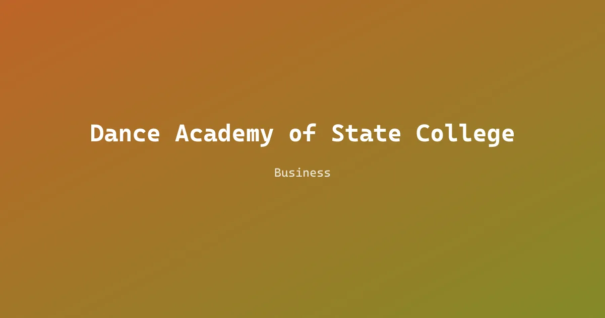 Dance Academy of State College