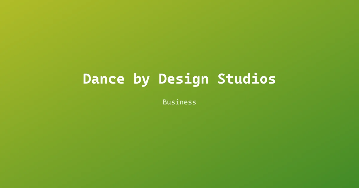 Dance by Design Studios