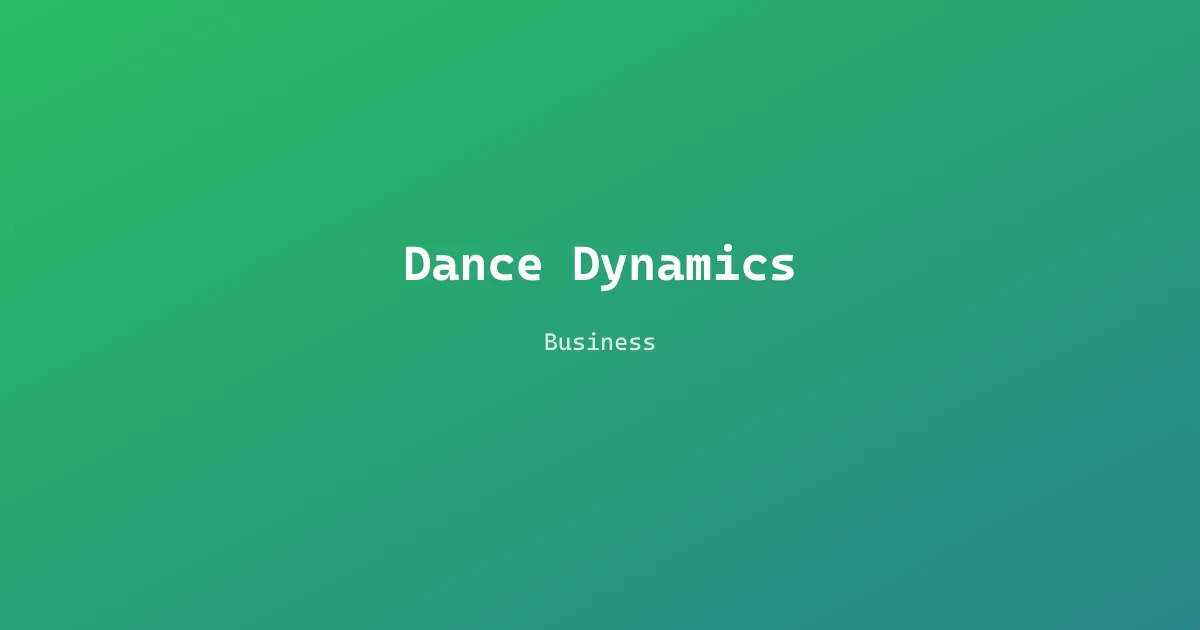 Dance Dynamics