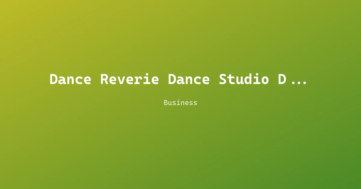 Dance Reverie Dance Studio Dumbo