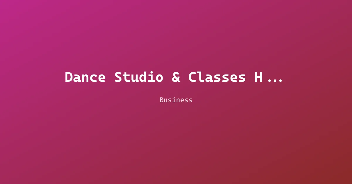 Dance Studio & Classes Hoboken