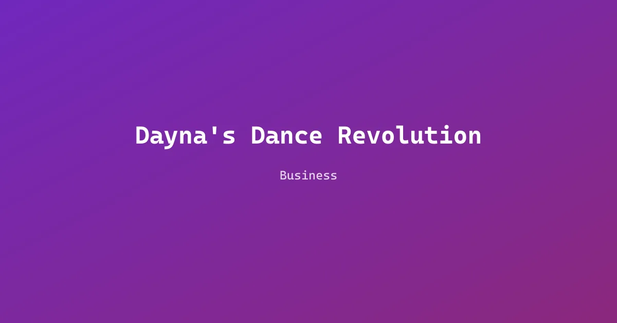 Dayna's Dance Revolution