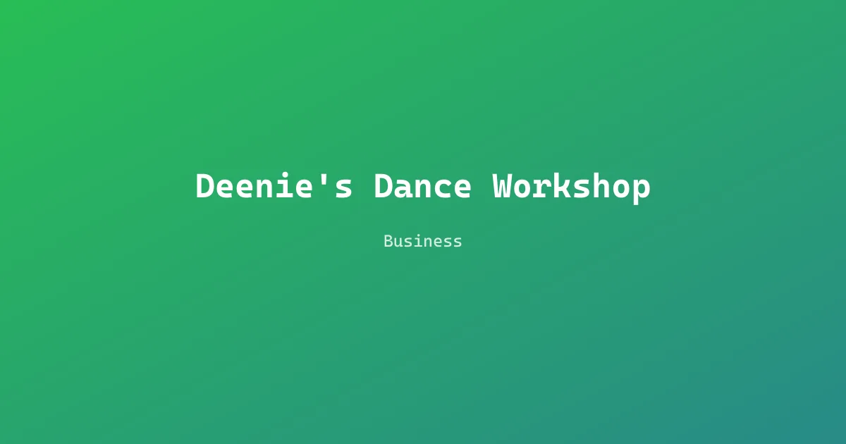 Deenie's Dance Workshop