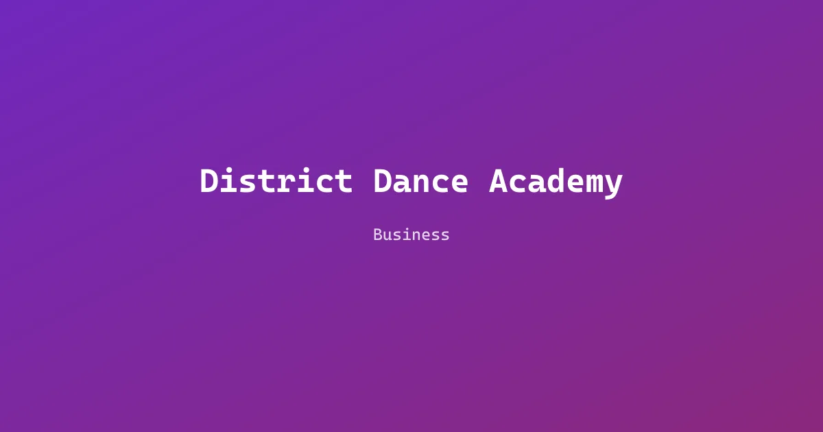 District Dance Academy