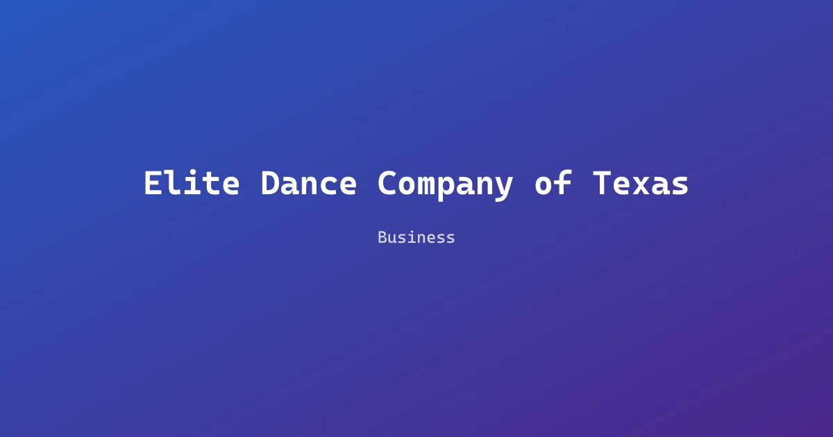 Elite Dance Company of Texas