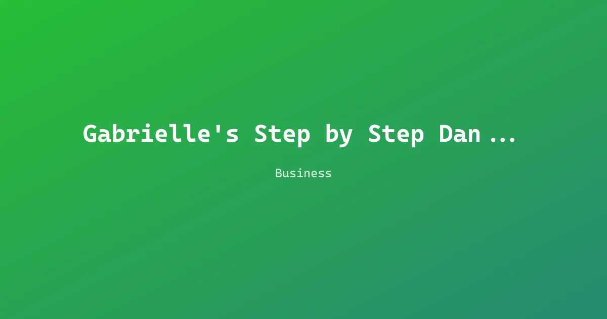 Gabrielle's Step by Step Dance Studio