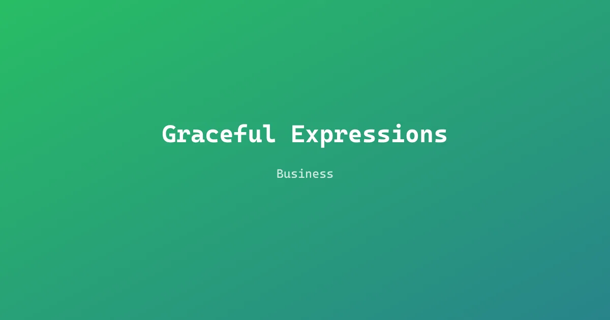 Graceful Expressions