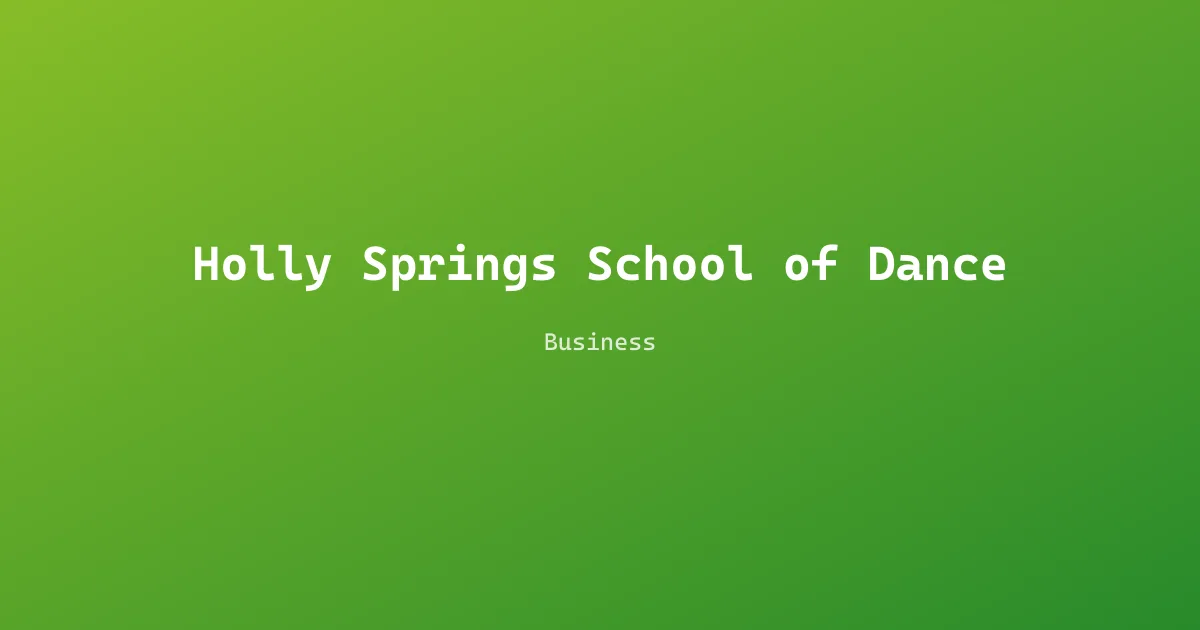 Holly Springs School of Dance