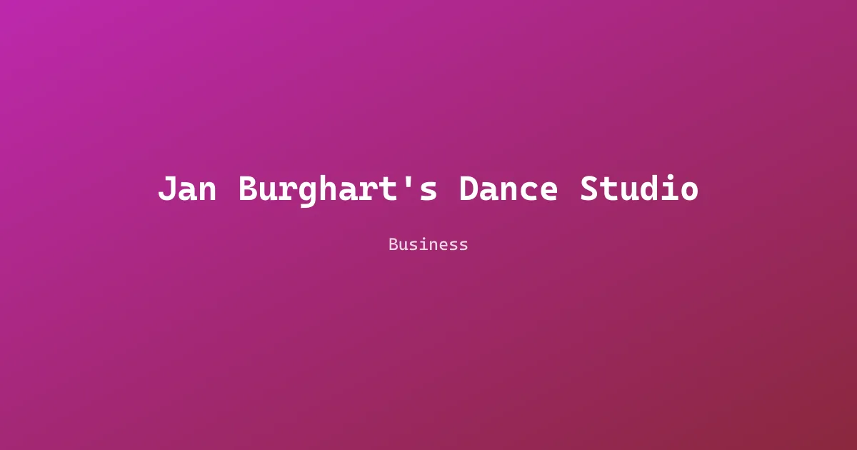 Jan Burghart's Dance Studio