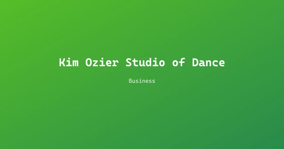 Kim Ozier Studio of Dance