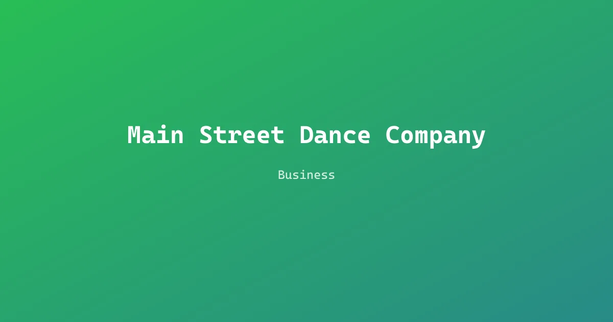 Main Street Dance Company