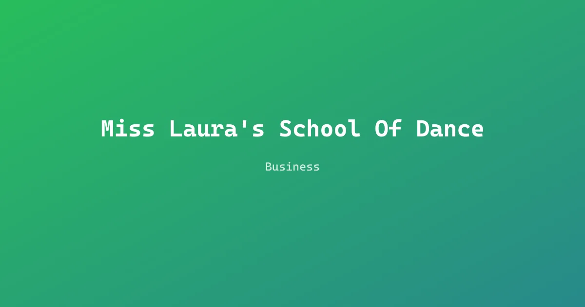Miss Laura's School Of Dance