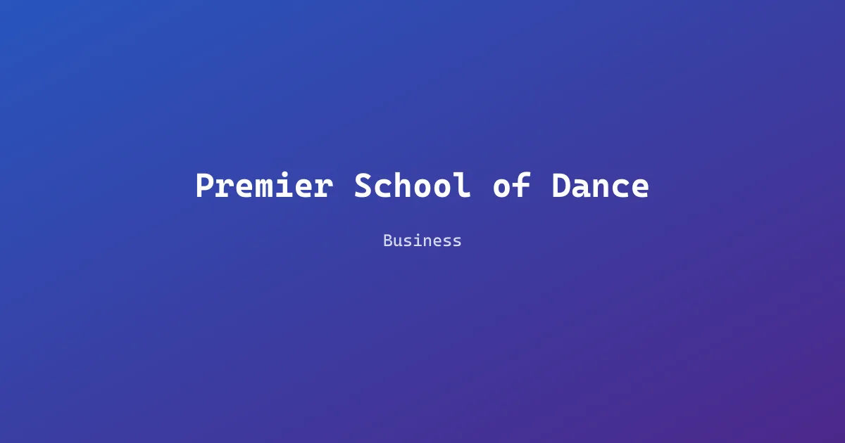 Premier School of Dance