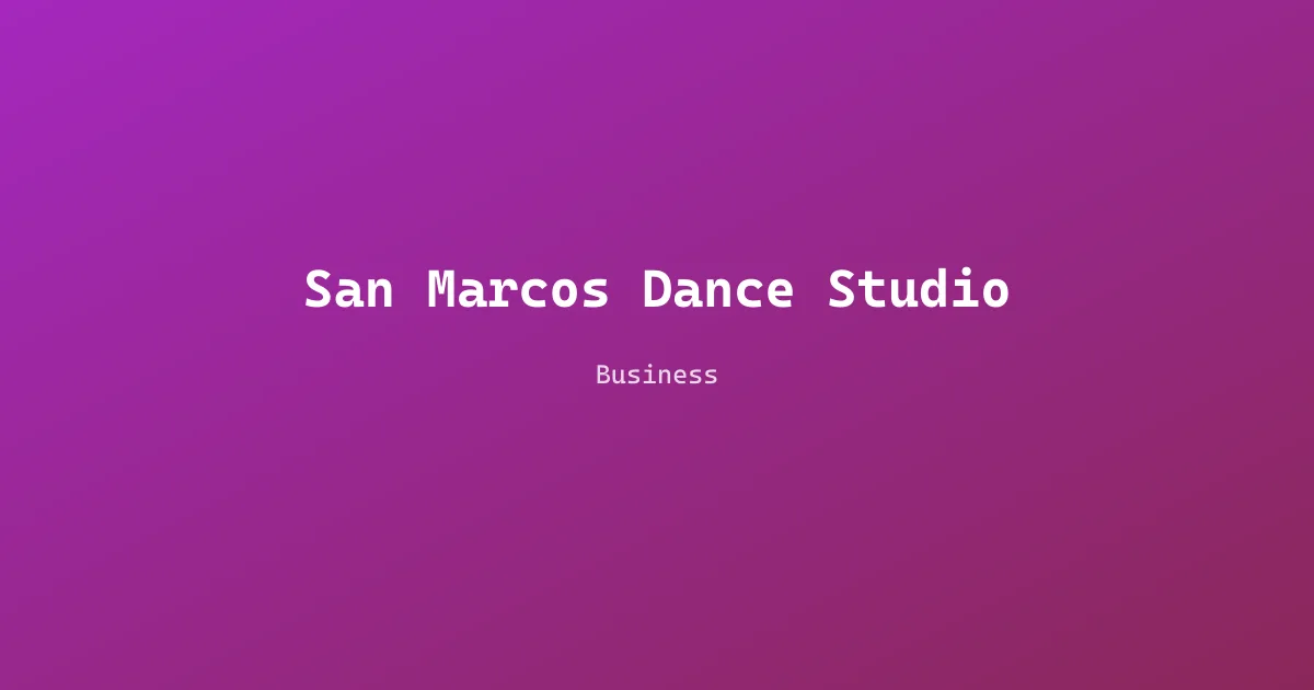 San Marcos Dance Studio