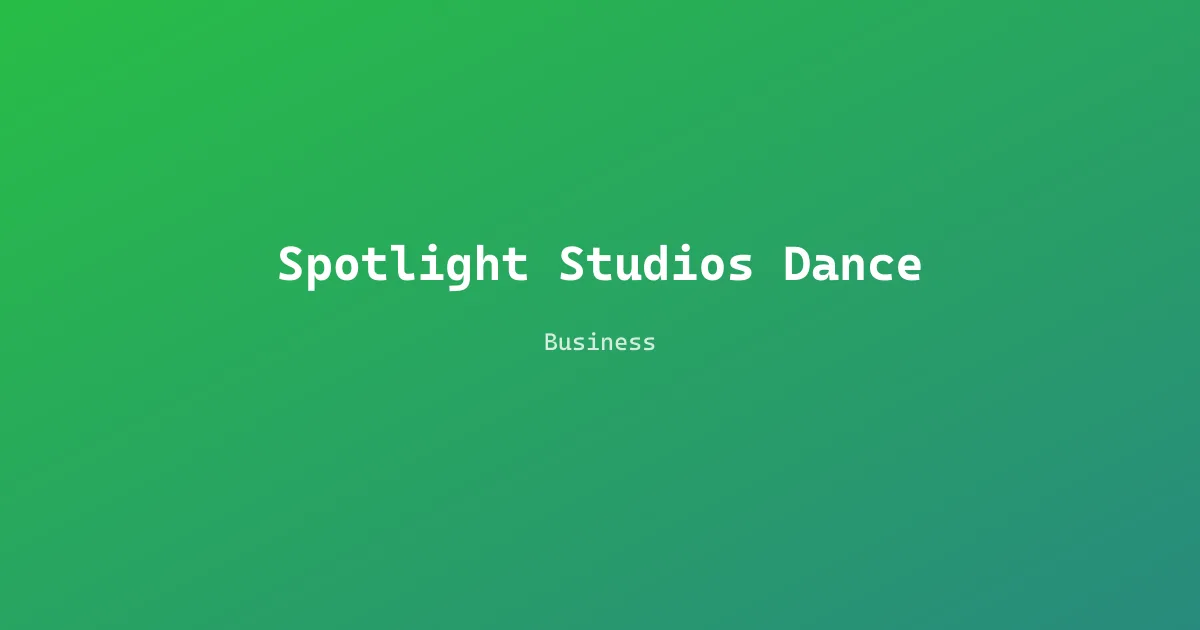 Spotlight Studios Dance