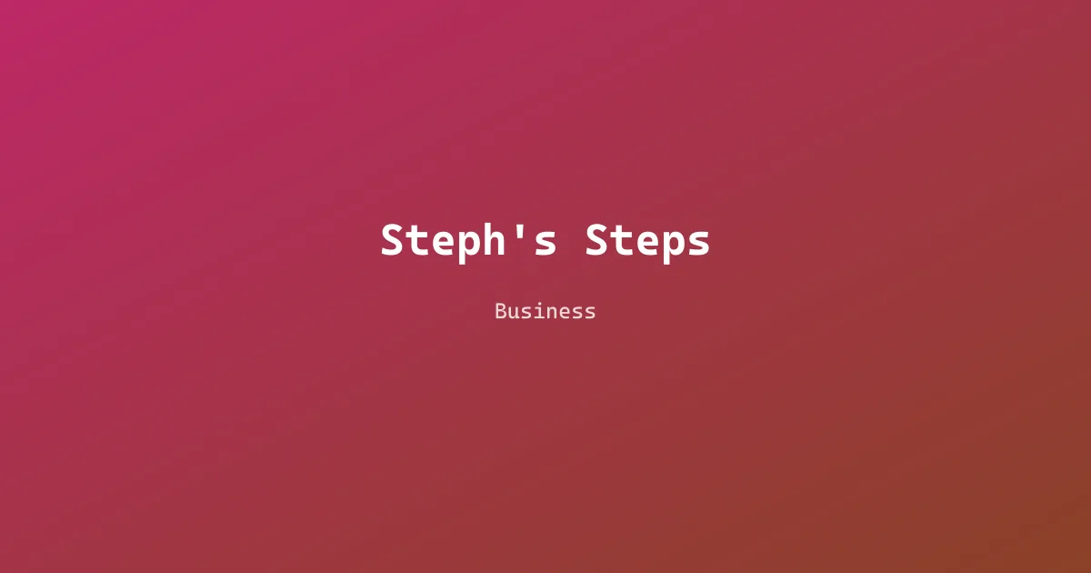 Steph's Steps