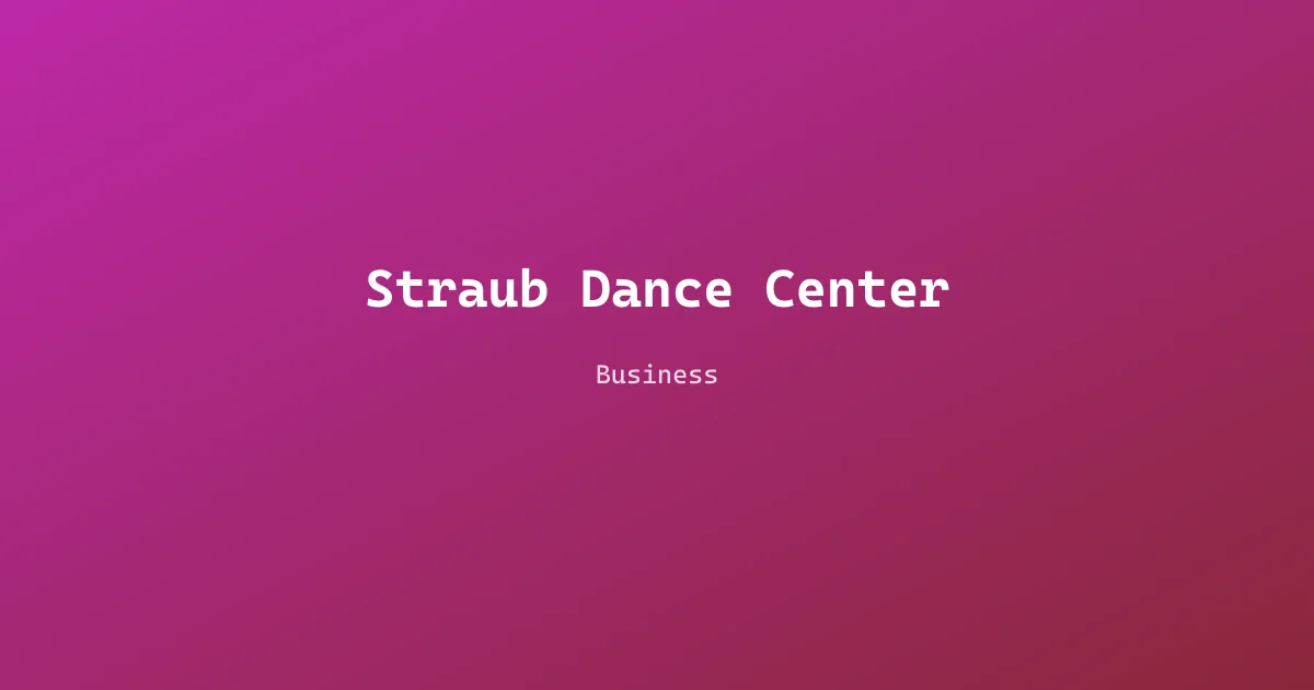 Straub Dance Center