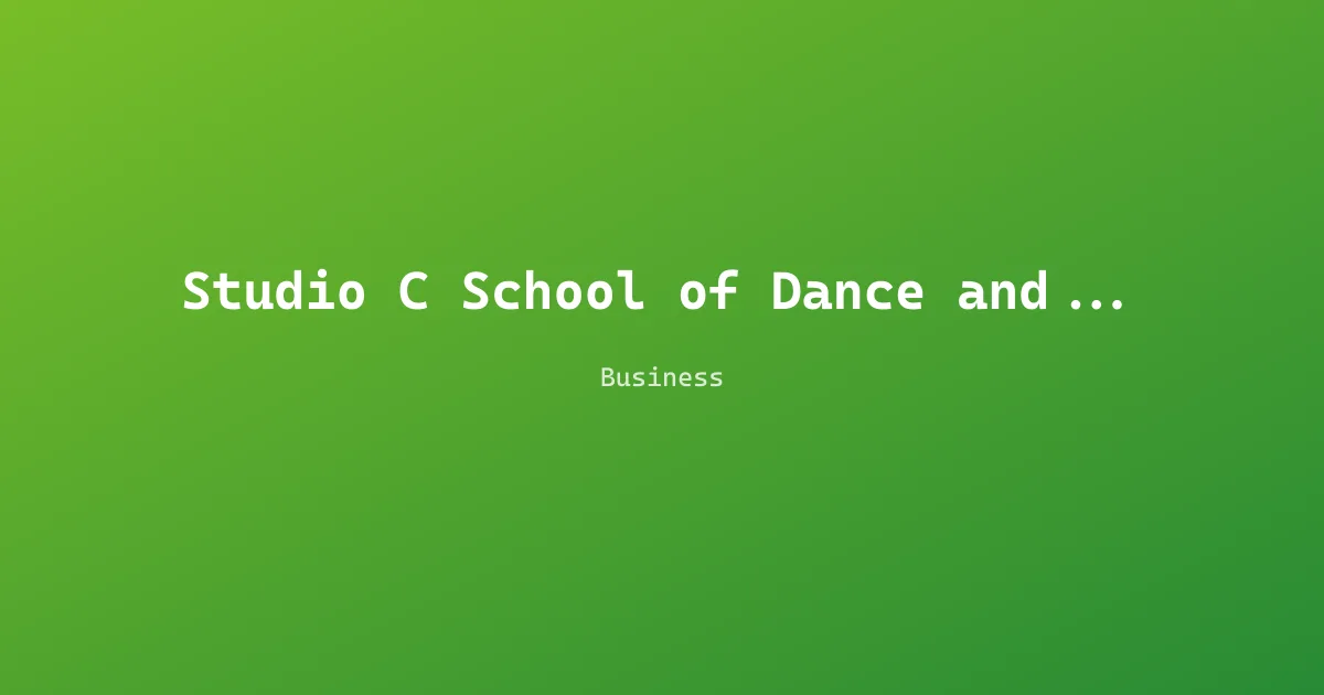 Studio C School of Dance and Productions