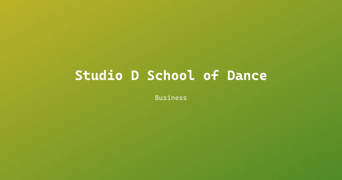 Studio D School of Dance
