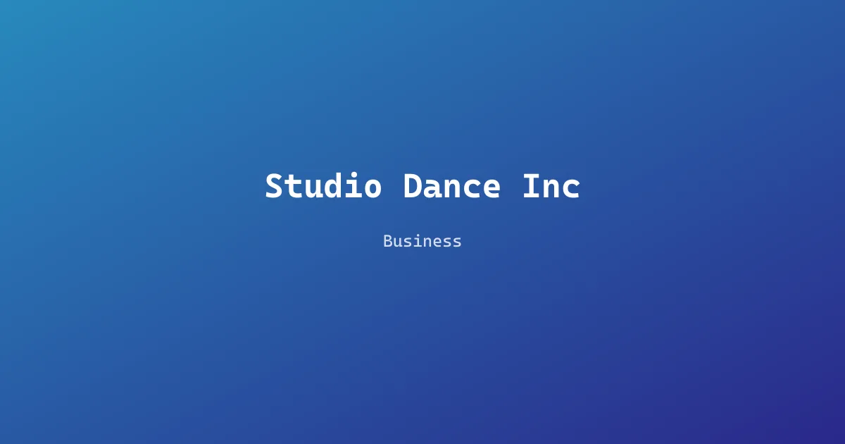 Studio Dance Inc