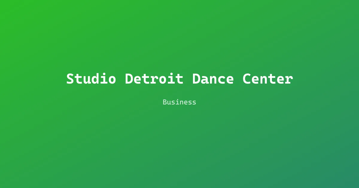 Studio Detroit Dance Center