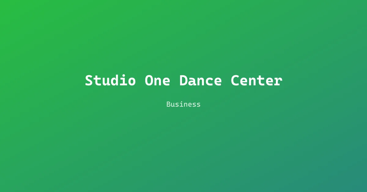 Studio One Dance Center
