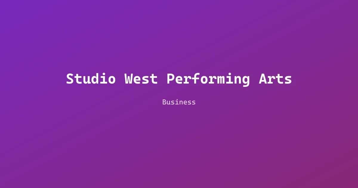 Studio West Performing Arts